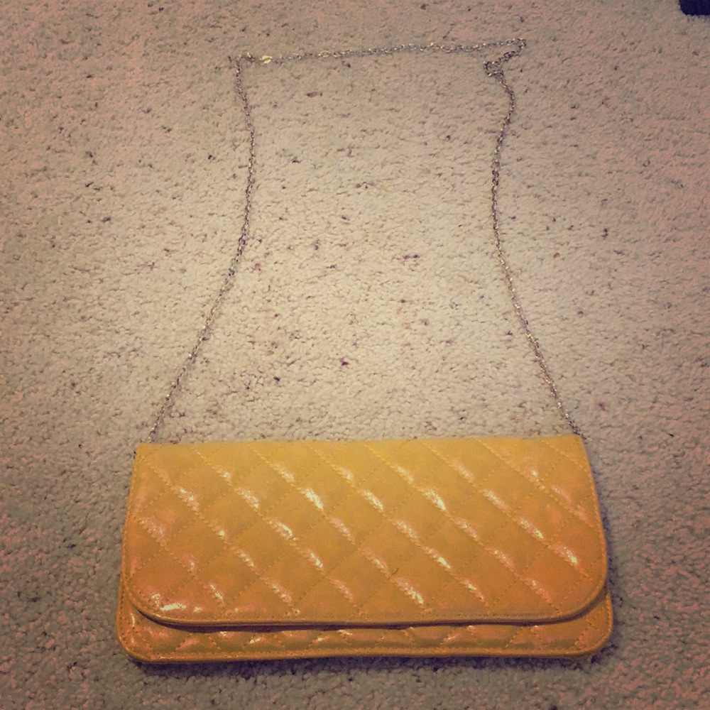 Brand new with tags yellow crossbody purse